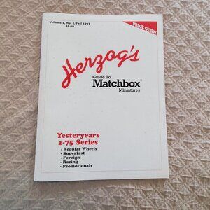 Herzog's Price Guide To Matchbox Miniatures Volume 1, No. 2 Fall 1993 1-75